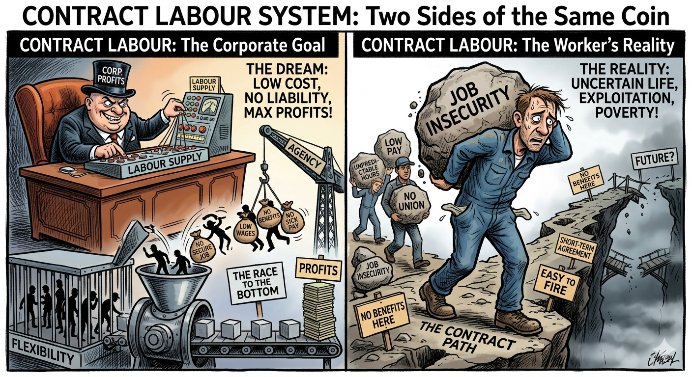 Contract labour system