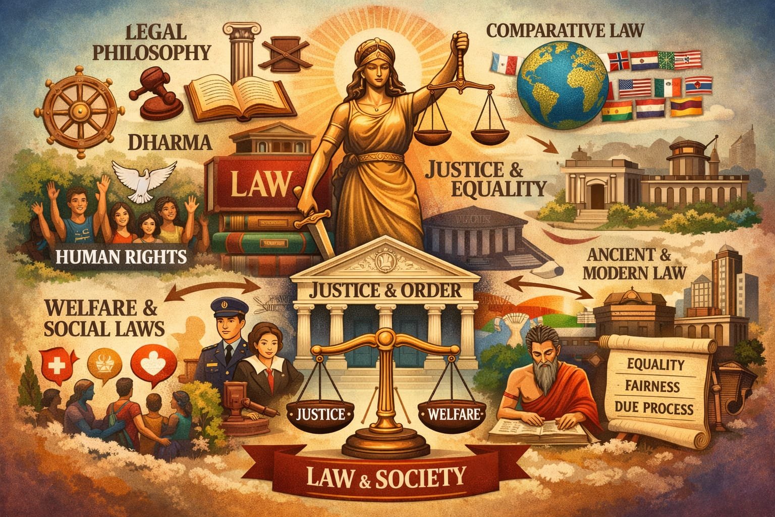 Introduction to Law: Classification, Legal Systems, and Foundational Concepts